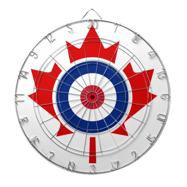 Mod Kanada Curling Hockey Target Roundel Darttavla (Framsidan)