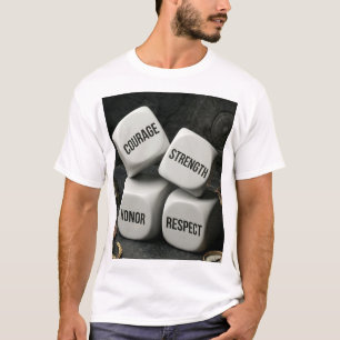 Mod KRAFT Ära Respekt Tärning Spartiater Krigare T Shirt