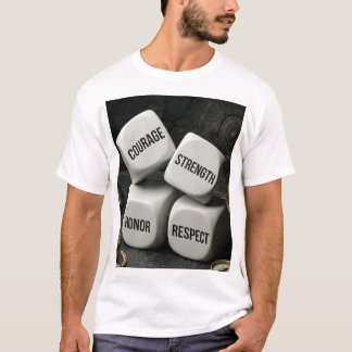 Mod KRAFT Ära Respekt Tärning Spartiater Krigare T Shirt