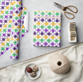 Mod Mardi Gras-prickar Presentpapper