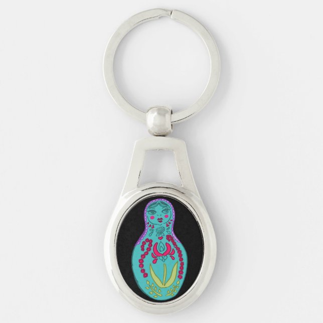 Mod Matryoshka-docka Nyckelring (Framsidan)