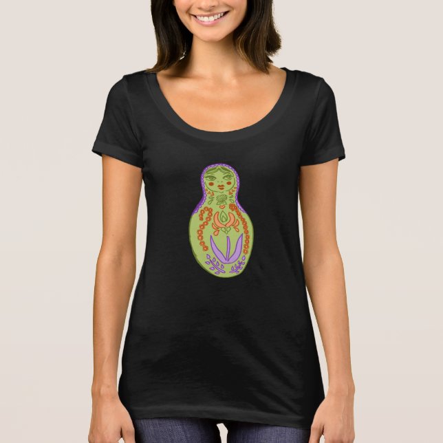 Mod Matryoshka Doll Graphic Tee (Framsida)