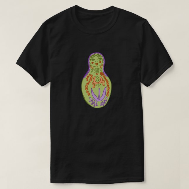 Mod Matryoshka Doll Graphic Tee (Design framsida)