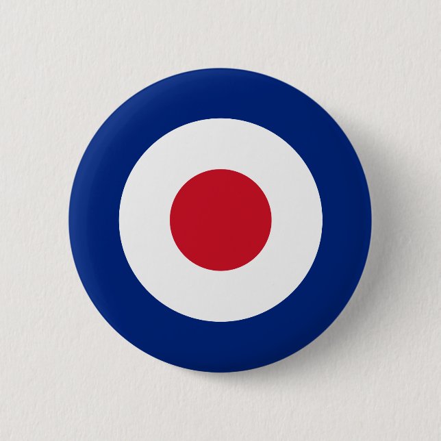 MOD Mode British Design Badge - Scooter / Vespa Knapp (Framsida)