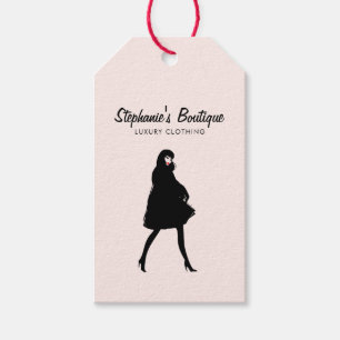 Mod Mode Girl Boutique Rosa Presentetikett