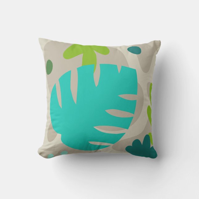 Mod Monstera Abstrakt Löv hawaiian Tropical - Cool Kudde (Framsida)
