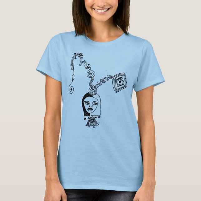 Mod Musik Klotter Boxig Crop Top T-shirt (Framsida)