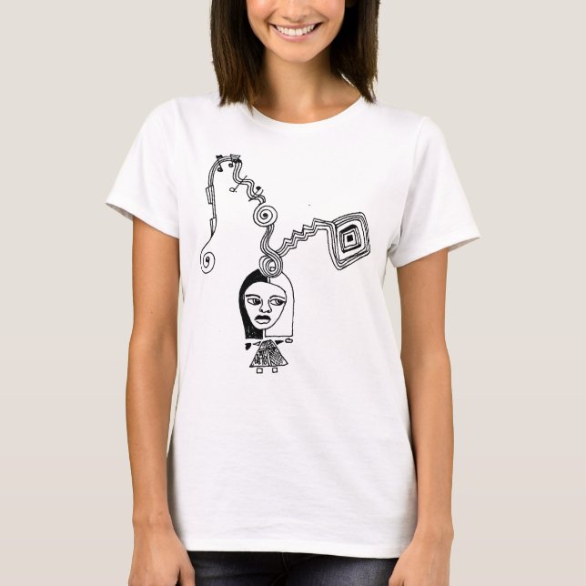 Mod Musik Klotter Boxig Crop Top Tröja (Framsida)