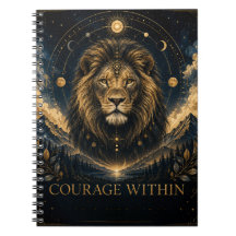 Mod Notebook med Lejonanda för Motivation