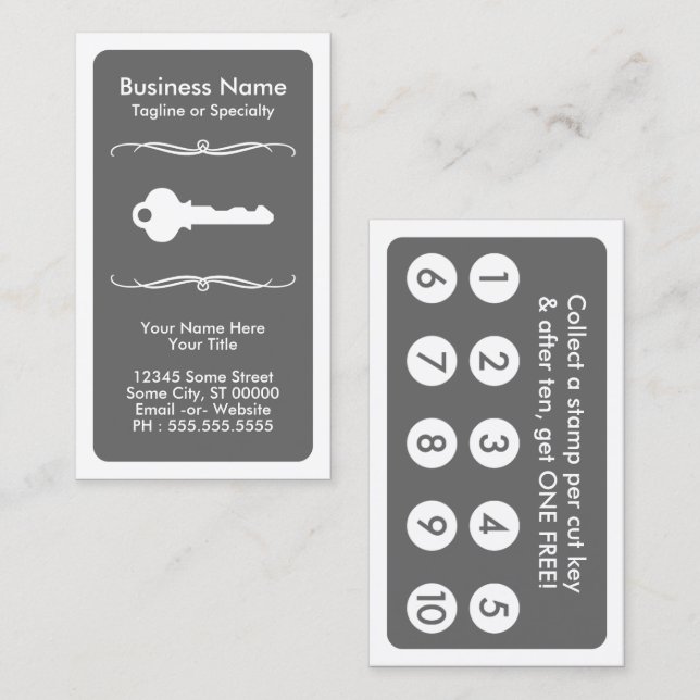 mod NYCKEL förmånskort Lojalitetskort (Fram/baksida)