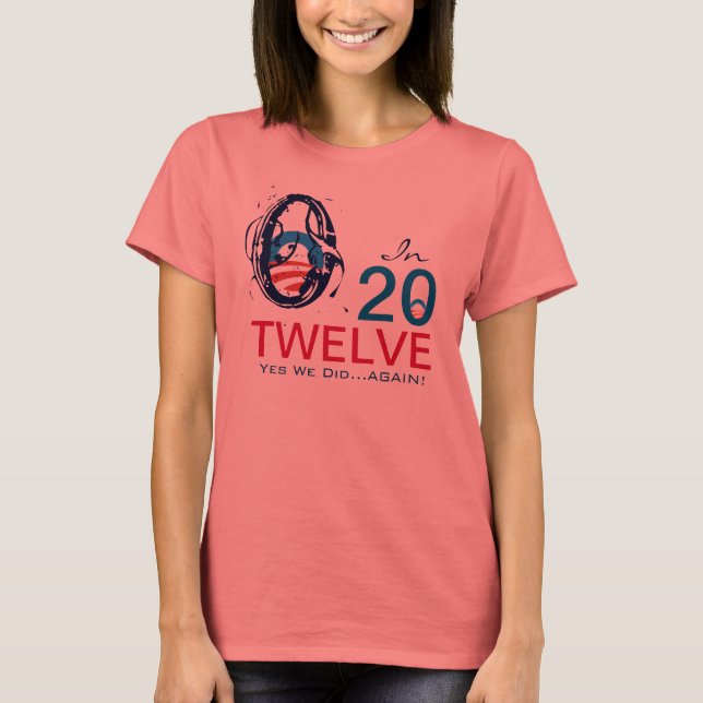 Mod Obama 2012 Ja, vi gjorde om Ringer T-Shirt (Framsida)