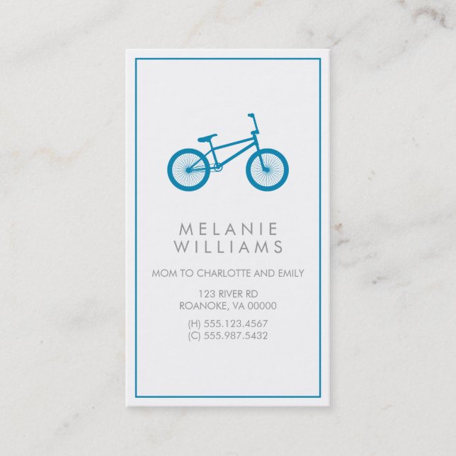 Mod Ocean Blue Bicycle (Framsida)