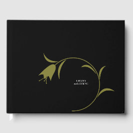 MOD OLIVE & BLACK TULIP BRÖLLOP GÄSTBÖCKER