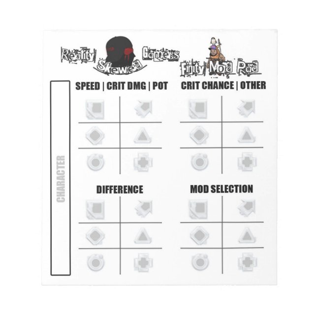 Mod Pad för RSG-finity Anteckningsblock (Framsida)