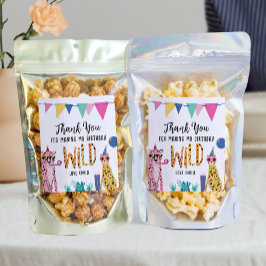 Mod Party Animals Barn Födelsedagsfest Livsmedelse Vinflaska Etikett