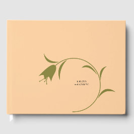 MOD PEACH & OLIVE TULIP BRÖLLOP GÄSTBÖCKER