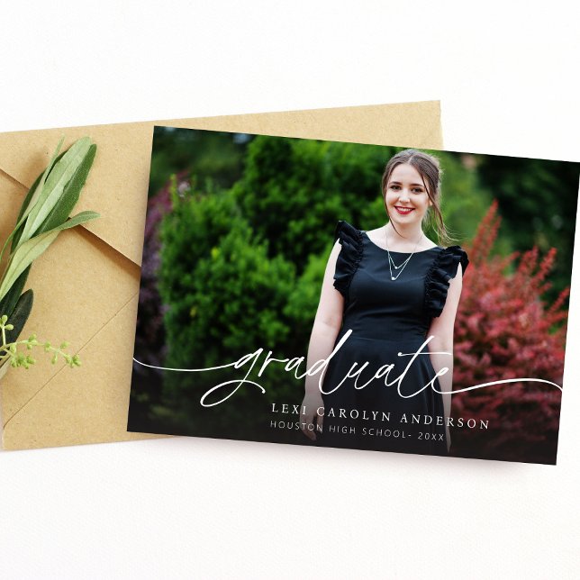 MOD Photo & Calligraphy 4 Studenten annons Inbjudningar (Skapare uppladdad)