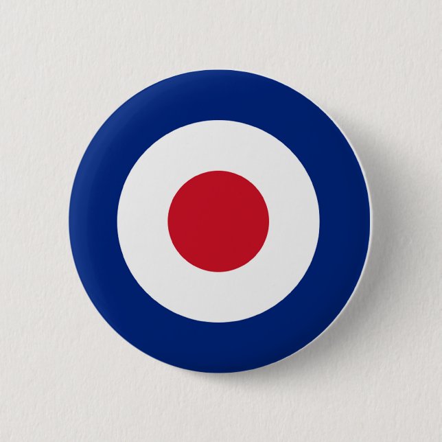 MOD Pinback-knapp Blue Red and White Knapp (Framsida)