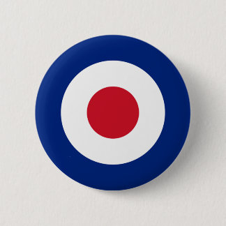 MOD Pinback-knapp Blue Red and White Knapp