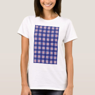 Mod Play Mönster Rött vitt blått T-shirt