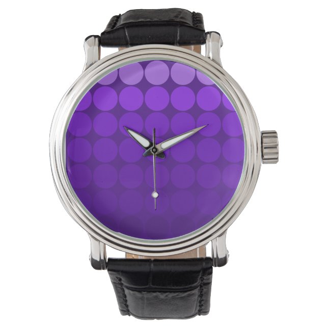 Mod Pop-punkter Lilac till djupa Lila-övertoningsk Armbandsur (Framsida)