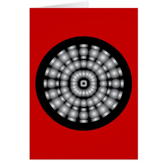 Mod Psychedelic Spheres Dartboard Hälsningskort (Framsidan)