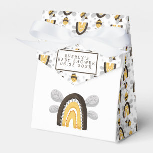 Mod regnbåge humla Bee Baby Shower  Presentaskar