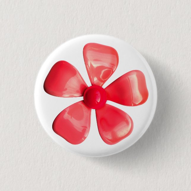 MOD ROSA Flower Pin - Bouquet Vår Summer Garden Knapp (Framsida)