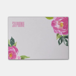 Mod Rosa Peonies Post-it Block