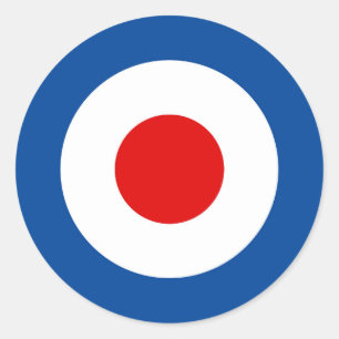 Mod Roundel 1,5" klistermärkear Runt Klistermärke