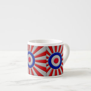 Mod Roundel Asian Sunburst in Carbon Fiber Stil Espressomugg