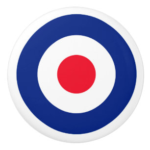 Mod Roundel Target Knopp