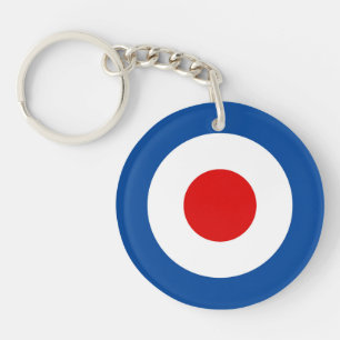 Mod Roundel tvåsidiga Keychain