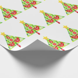Mod Scandi Helgdag Bird Wrapping Papper Presentpapper