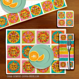 Mod Sol Ansikte Underlägg