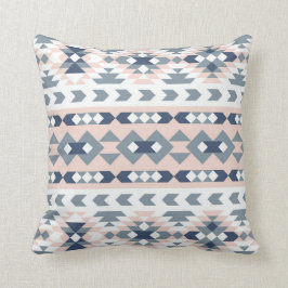 Mod Southwest Geometrisk Navy Blush Kudde