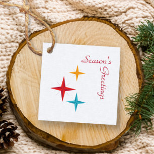 Mod Stars, Mid-Century Modern Retro-julklapp Gåvor Etiketter