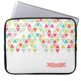 Mod Stil Triangel Mönster Triangulär geometrisk ge Laptop Sleeve