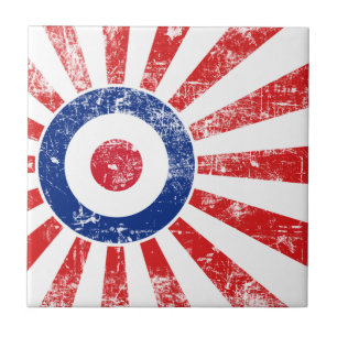 Mod Target Mod Sunburst Target Roundel Kakelplatta