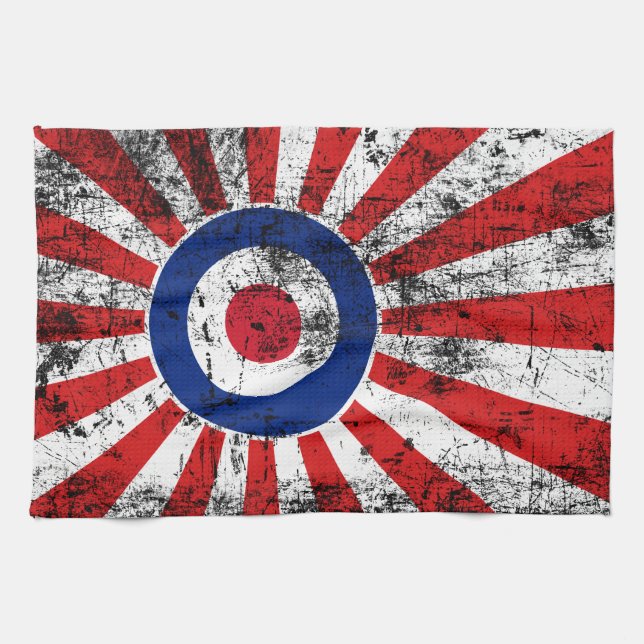 Mod Target Mod Sunburst Target Roundel Kökshandduk (Horisontell)