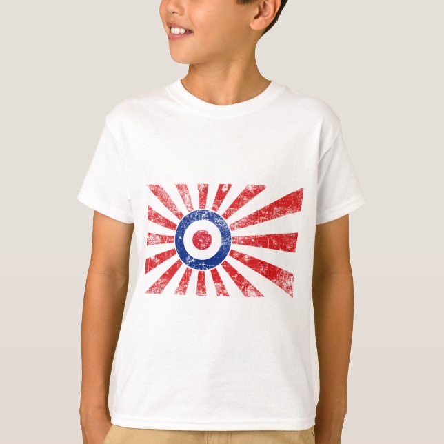 Mod Target Mod Sunburst Target Roundel T Shirt (Framsida)