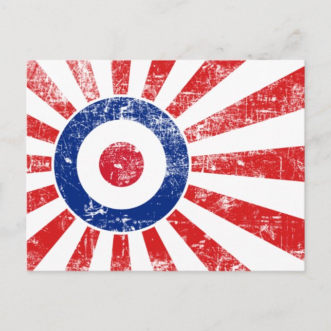 Mod Target Mod Sunburst Target Roundel Vykort (Framsida)