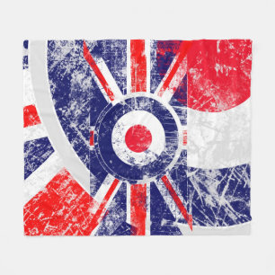 Mod Target Mod UK Target Grunge Roundel Fleecefilt