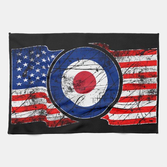 Mod Target Mod USA Target Roundel Kökshandduk (Horisontell)