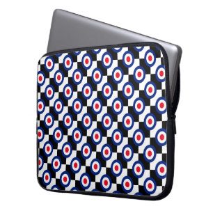 Mod Target Mönster Polka dots Mode Förenade kungar Laptop Sleeve