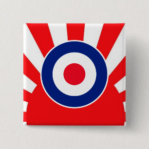 MOD Target Roundel on Sunburst Knapp