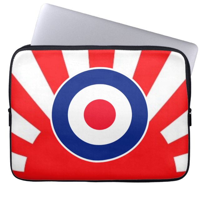MOD Target Roundel Sunburst Stil Laptop Sleeve (Framsidan)