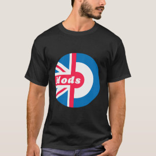 Mod Target Union Jack Roundel British Flagga T Shirt