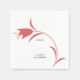 MOD VIN TULIP BRÖLLOP PAPPERSSERVETT