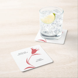 MOD VIN TULIP BRÖLLOP UNDERLÄGG PAPPER KVADRAT